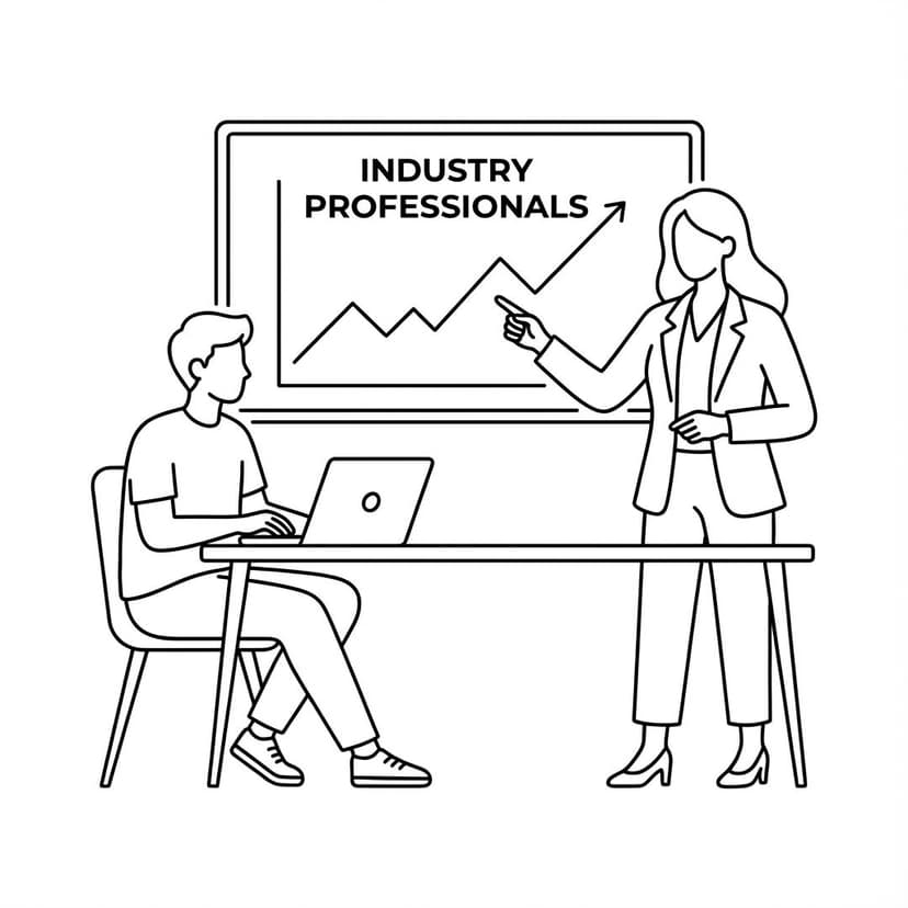 Industry professionals teaching tech skills