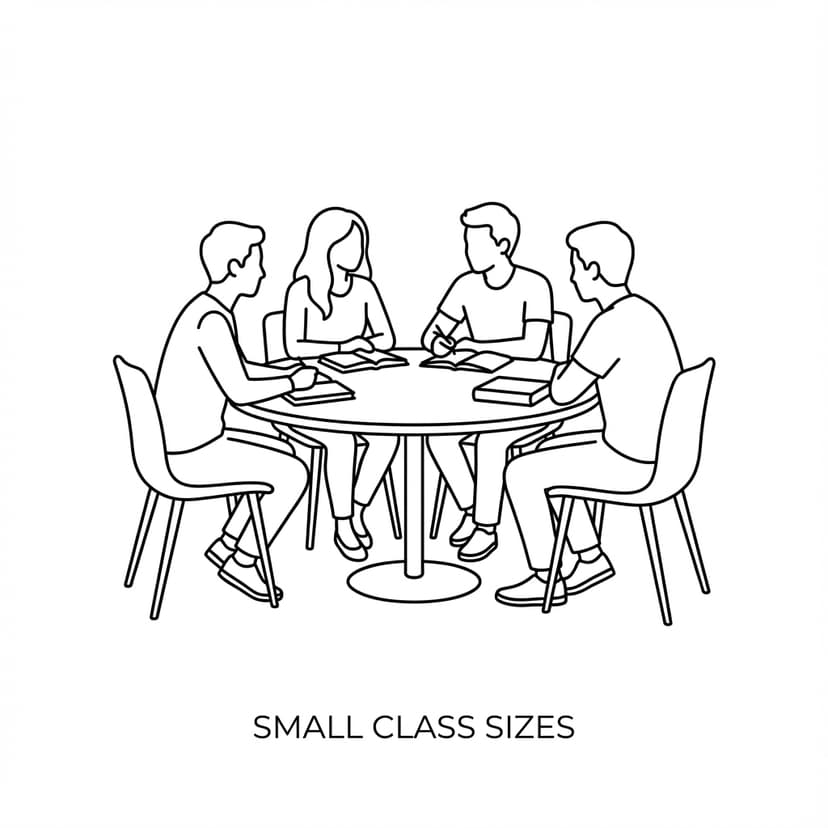 Small class sizes - collaborative learning environment